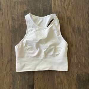 Lululemon Sports Bra, White, Size 6